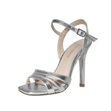 Imagem de Sandália Salto Alto Fino 12 cm Luiza Sobreira Prata Mod. 2241, 36