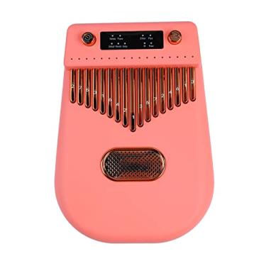 Imagem de KIMISS Piano de Polegar Kalimba Eletrônico Inteligente de 17 Teclas - Instrumento Musical Portátil Com Funcionalidade Multimodo e Notas Gravadas - Ideal para Iniciantes e Adultos (Róseo)
