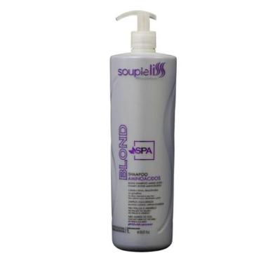 Imagem de Shampoo matizador spa blond 01 lt souple liss cabelos loiros - SoupleL