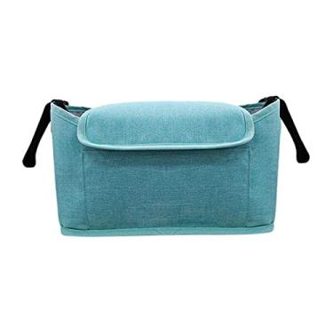 Imagem de JWQFBC Bolsa Organizadora para Carrinho de Bebê, Porta-mamadeira E Copos, Acessórios para Carrinho de Bebê, Luz Verde