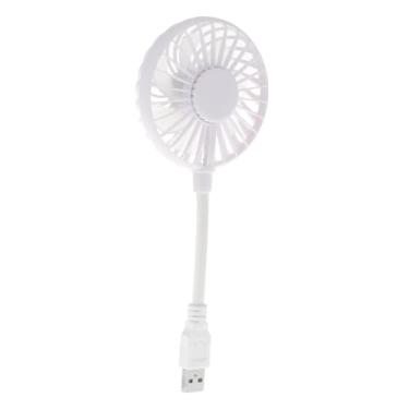 Imagem de Wswqop Mini Cooler Portátil USB, 5V, 1A, de Bolso, com Rotação de 360°, Pescoço Flexível, Ideal para Laptops Ou PCs, Branco 28x8x2.8cm, Tamanho real