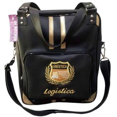Imagem de Bolsa Feminina Preta Personalizada Logística - Di Becker Bolsas