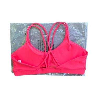 Imagem de Sutiã Esportivo Feminino Com Alças Cruzadas, Top De Yoga Para Academia