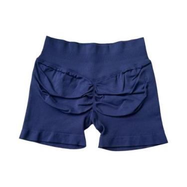 Imagem de Shorts De Yoga Sem Costura De Cintura Baixa Para Mulheres, Shorts De F
