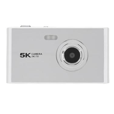 Imagem de EBTOOLS Câmera Digital 5K, Câmera HD de 72 MP Com Foco Automático e Zoom 16X Com Flash, Tela de 2,8 Polegadas para Viagens Fotográficas (SILVER)
