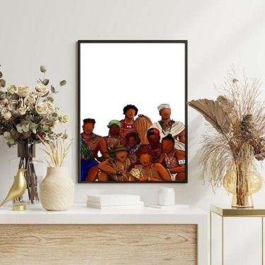 Imagem de Quadro Decorativo Orixás Reunidos 33X24Cm