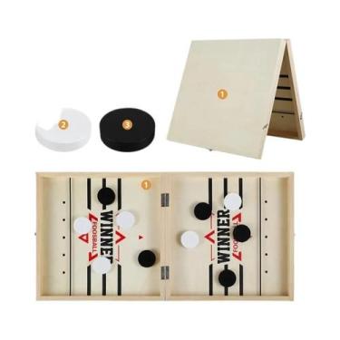 Imagem de Mesa De Pebolim Dobrável Grande, Jogo De Hóquei E Catapulta Para Crian