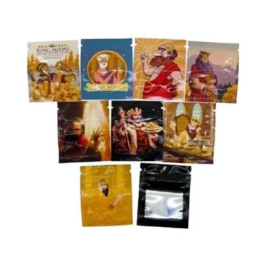 Imagem de 50 Sacos Ziplock Mylar Reutilizáveis 5x6cm, Impermeáveis E À Prova De 