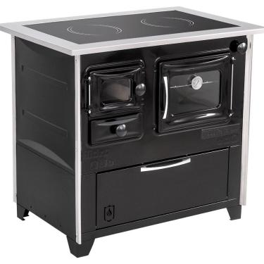 Imagem de Fogão A Lenha Prime Vitro N2 Lado Direito Preto