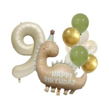 Imagem de Conjunto De Balões De Alumínio Retro Matte Na Cor Caramelo Para Decora