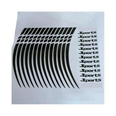 Imagem de Adesivos Refletivos Para Rodas Esportivas De 18-21 Polegadas, Fita Ade