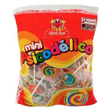 Imagem de Pirulito Santa Rita Mini Psicodélico Color 250g