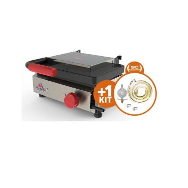 Imagem de Kit - Sanduicheira Mini Grill Gás Pr-220g + Kit Gás - Progás