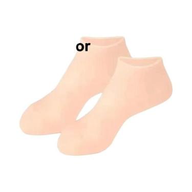 Imagem de Meias De Silicone Hidratantes Para Mulheres Para Pés Secos E Rachados,
