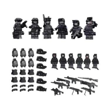 Imagem de Brinquedos De Blocos De Montar Em Forma De Bonecos Humanoides Miniatur