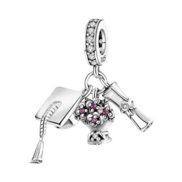 Imagem de Pingente De Borboleta Rosa Em Prata 925, Design Exquisito Para Pulseir