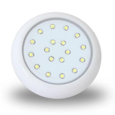 Imagem de Luminária de Piscina LED Monocromático Iluctron Borda Branca 18w 80mm,