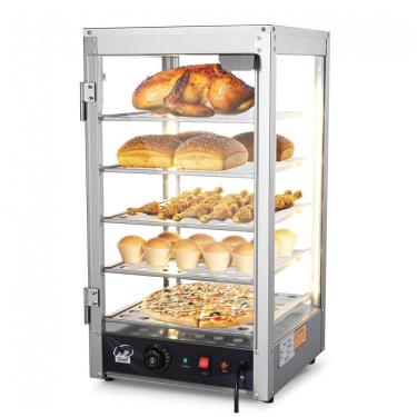 Imagem de Expositor Aquecedor de Alimentos WeChef 5 Andares Prata 600W 110V para Pizza e Catering Comercial