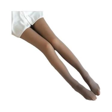 Imagem de Meia-calça Térmica Grossa de Cintura Alta - Quente, Sexy e Translúcida