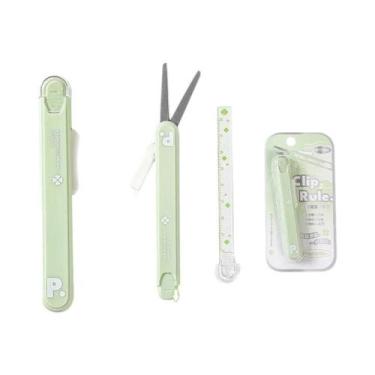 Imagem de Tesoura Portátil Mini Multifuncional 2 Em 1, Cortador De Papel Em Form