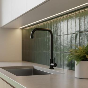 Imagem de Torneira Bancada Bica Alta Industrial Cozinha Gourmet Banheiro Lavabo 
