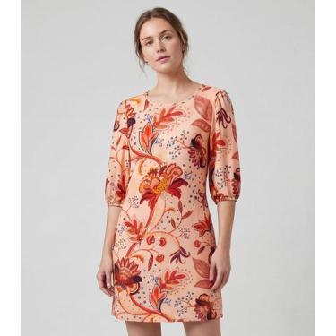 Imagem de Vestido Midi Com Manga Flare 3/4 Infinita Cor Marrom, M, Marrom