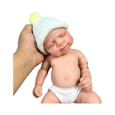 Imagem de Boneca Reborn Mini De Silicone De 13 Polegadas, Brinquedo Adorável Par