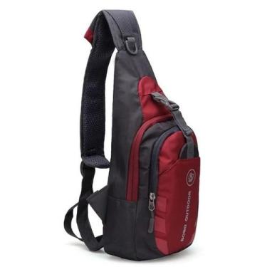 Imagem de Mini Mochila Bolsa Pequena Transversal Masculina Pochete  de Peito de 