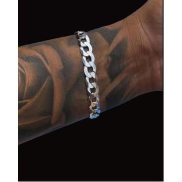 Imagem de Pulseira De Prata Grumet 8mm Original 925 garantia vitalicia
