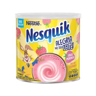 Imagem de Achocolatado em Pó Nescau Nesquik Morango - Lata 380g, 380g