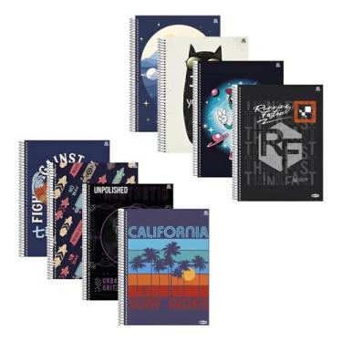 Imagem de Caderno Capa Dura De 15 Matérias Com 240 Folhas Multicolorido Sortido 