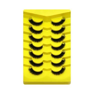 Imagem de Cílios Postiços Cat Eye Fluffy 5/7 Pares Dramáticos E Volumosos 5D De 