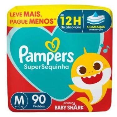 Imagem de PAMPERS - Fralda Supersec (ESCOLHA O TAMANHO), M (90 Unidades)