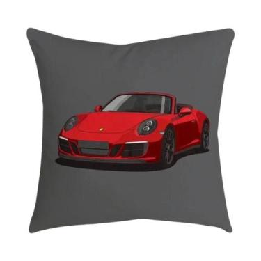 Imagem de Capa De Almofada Com Padrão De Carro Esportivo, 45cm X 45cm, Para Casa