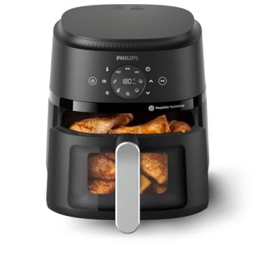Imagem de Philips Série 2000 Airfryer – Tecnologia RapidAir, maneiras 13 em 1 de cozinhar, capacidade de 4,4 litros, refeições saudáveis até 90% menos gordura, fácil de limpar, lavável na lava-louças, controle