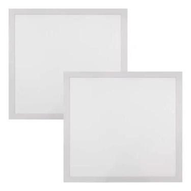 Imagem de Kit 02 Painéis Plafon de Led de Embutir 24w Quadrado 30x30cm - LUXOR S
