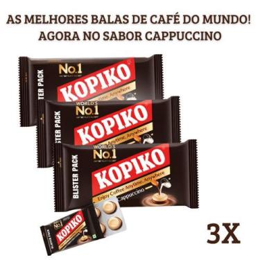 Imagem de BALA KOPIKO CARTELA CAPPUCCINO 32G 3x
