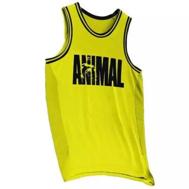 Imagem de Regata Animal Amarela Basqueteira Dri-Fit Masculina - Universal - - Un