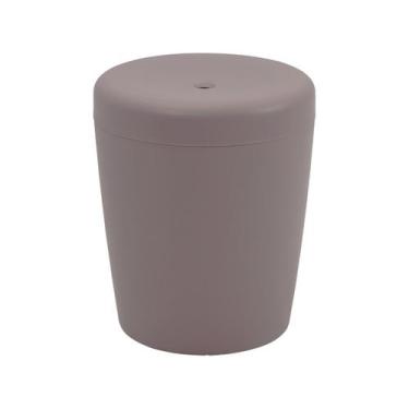 Imagem de Banco Decorativo Multiuso Cilíndrico Camurça Basic Tramontina, Camurça