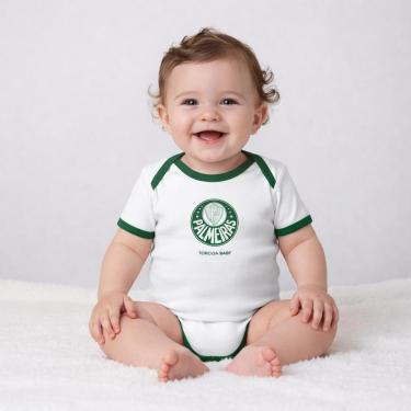 Imagem de Body Bori Bebê Infantil SE Palmeiras Oficial Torcida Baby-Unissex