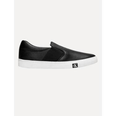 Imagem de Tênis Calvin Klein Masculino Couro Slip On Project Iate Preto-Masculino