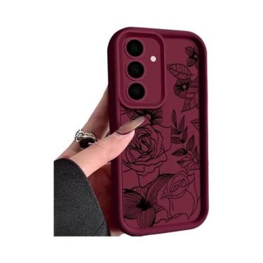 Imagem de Capa De Silicone Macia Com Estampa Floral Para Samsung Galaxy S25 S26 