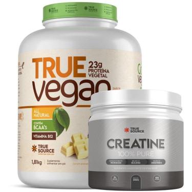 Imagem de Proteina Vegana Chocolate Branco 1.8Kg Creatina True Source-Unissex