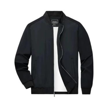 Imagem de Jaqueta Bomber Masculina Leve E À Prova De Vento Com Zíper Completo, I