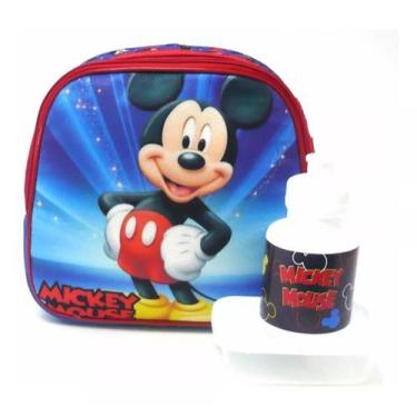 Imagem de Lancheira Térmica Mickey Mouse Azul Meninos C/ Potinhos F4 - chinamix