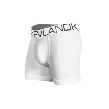 Imagem de Cueca Boxer Kevland Oxford Branca, GG, Branco