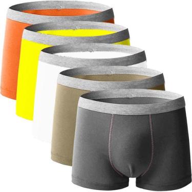 Imagem de Kit Com 5 Cuecas Boxer Confort Slim Fitness Cores, Sortidas, M