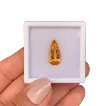 Imagem de Topázio Imperial Laranja Gota 5,73ct - SP GEMAS