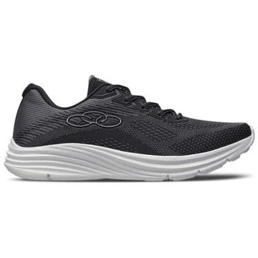 Imagem de Tênis masculino olympikus index 3 esportivo caminhada corrida, Preto, 