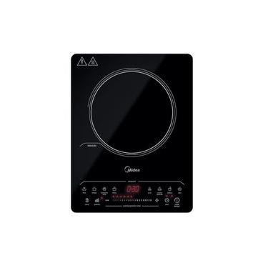 Imagem de Cooktop de Indução Portátil Midea Cyad12 1 Boca Vitrocerâmico com Painel Digital Preto 220V